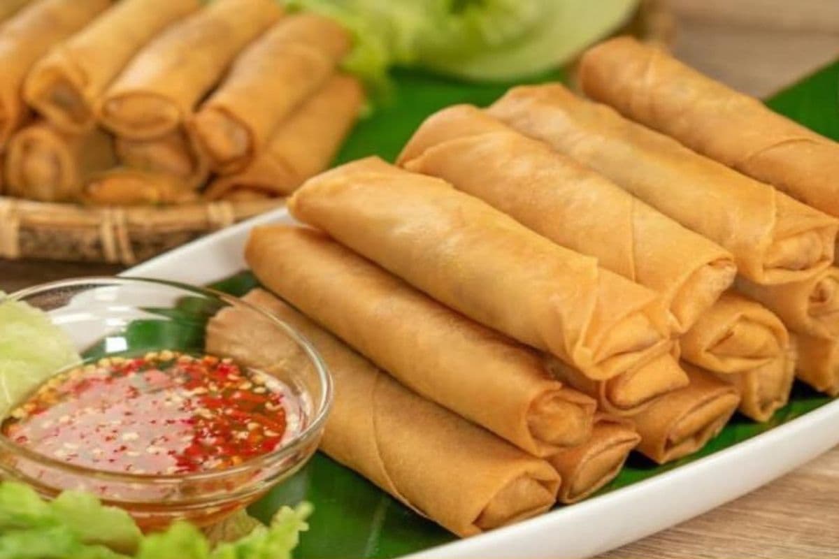 A1-B. Veggie Spring Rolls-素春卷-Chả giò chay (6 miếng)