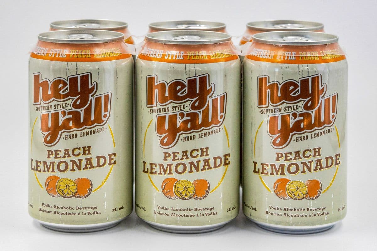 HEY Y'ALL PEACH LEMONADE (6 PACK) (6 x 355ML CAN)