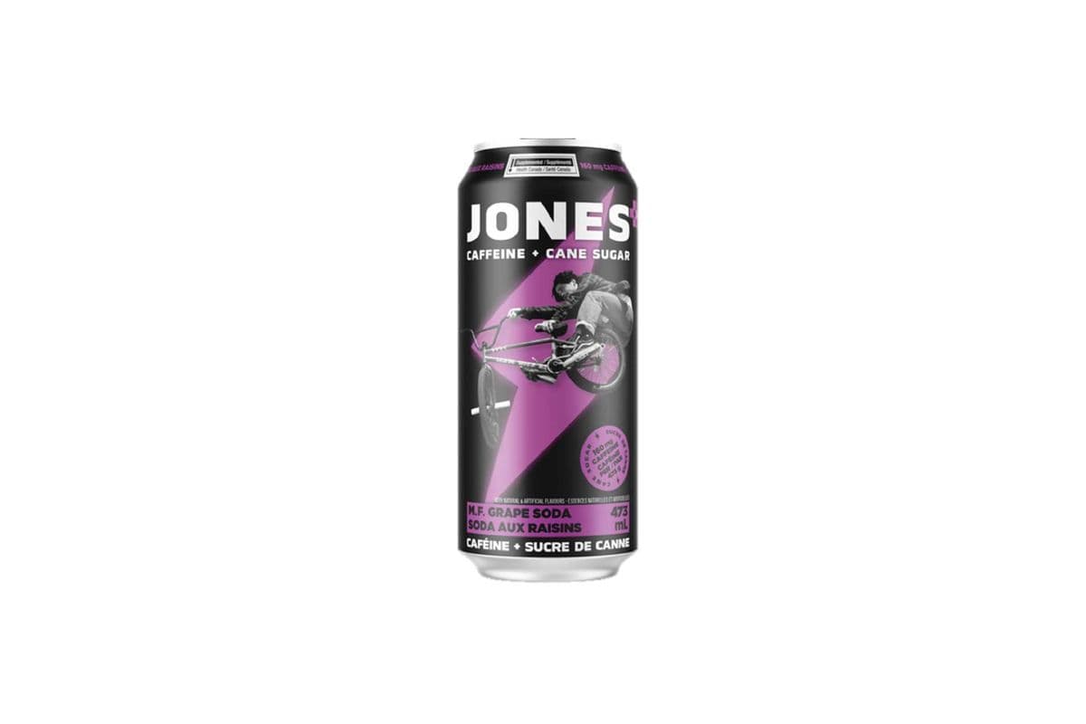Jones - Caffeine + Cane Sugar M.F. Grape Soda 473ml