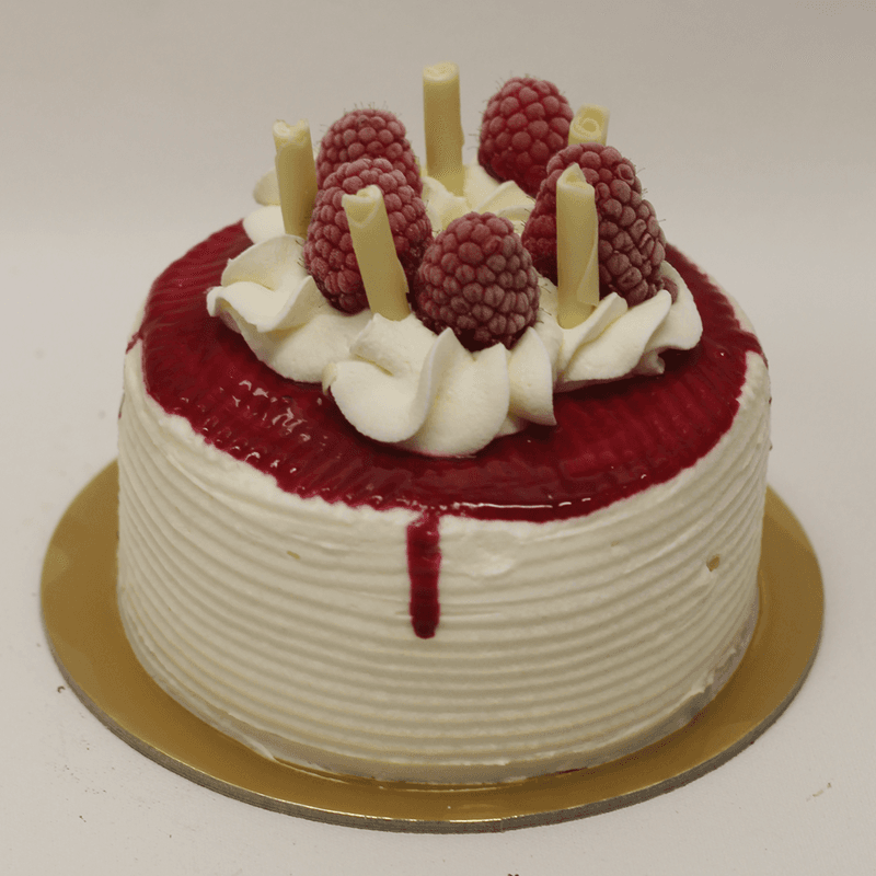 4" Lemon Raspberry Truffle Cake
