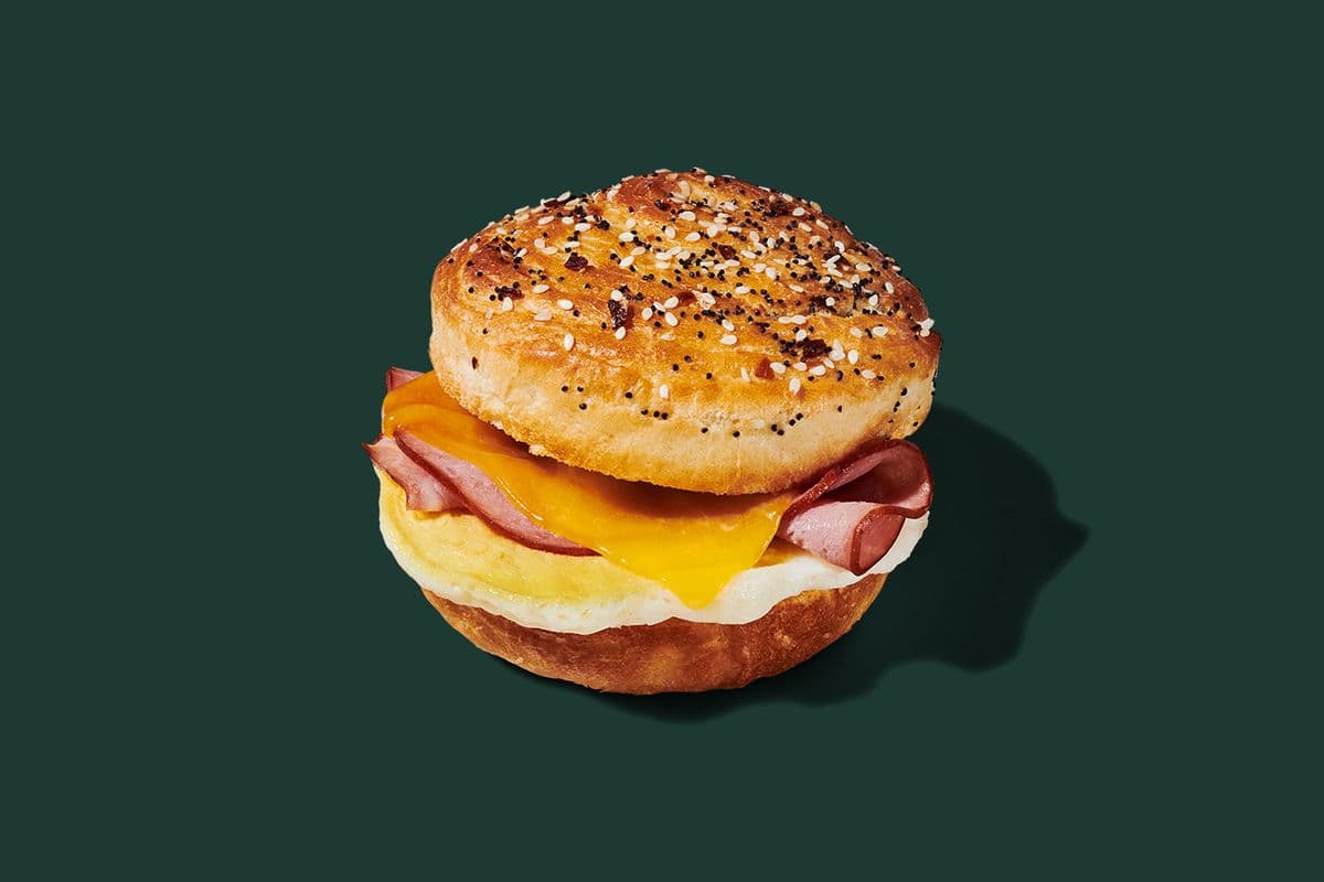 Everything Croissant & Roasted Ham Sandwich