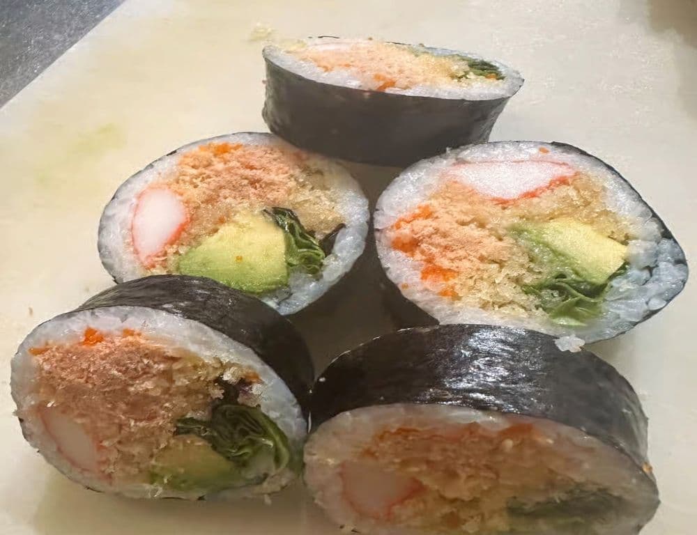 58. Futomaki crabe de neiges / 58. Snow Crab Futomaki