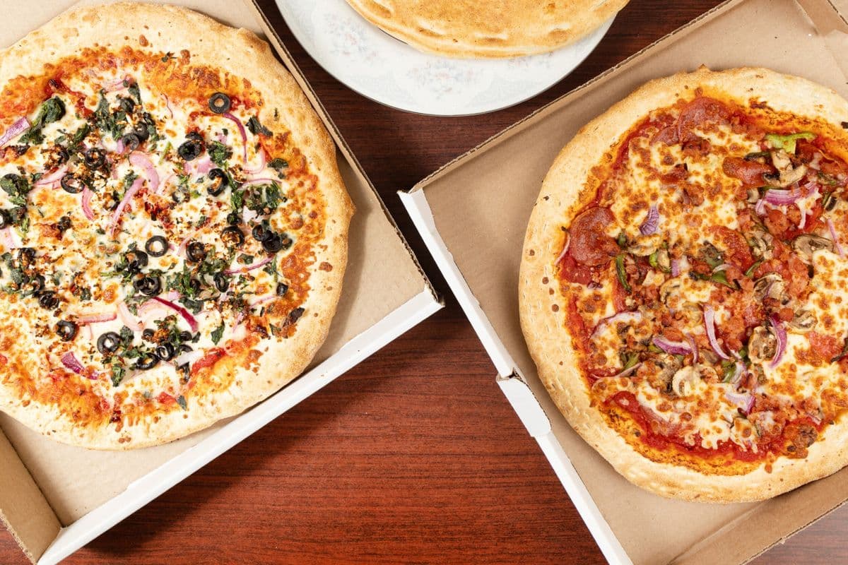 Jumbo Deal - Two Extra-Large Pizzas with Three Toppings Each, Twenty Wings, and Cheesy Bread