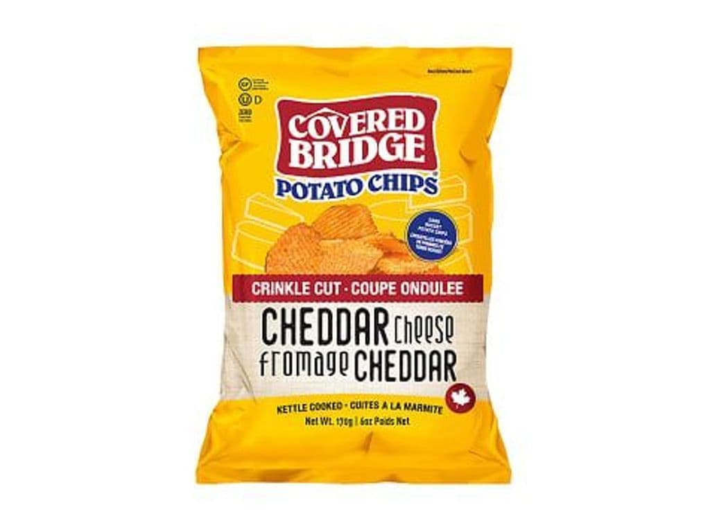 Covered Bridge Crinkle Cut Cheddar Cheese Chips (Large)