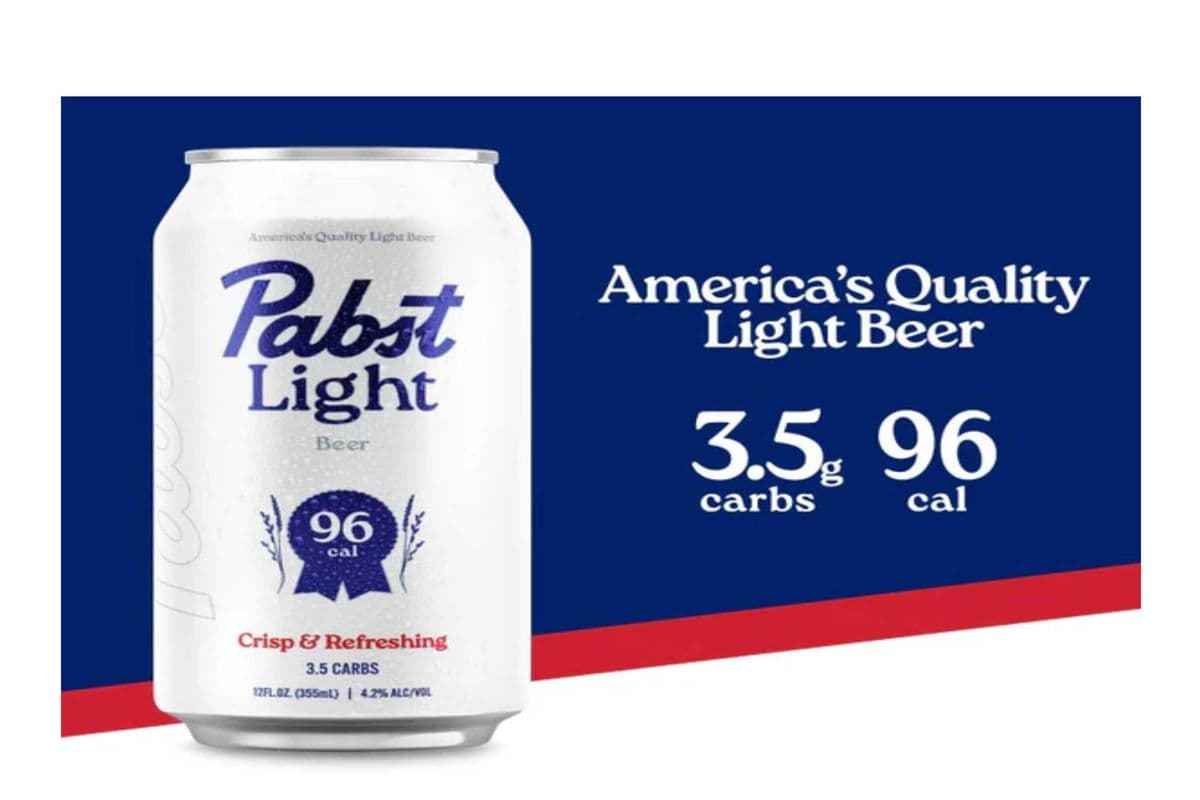 PABST LIGHT 24*355ML 4%ABV (1 x 24*355ML CANS )
