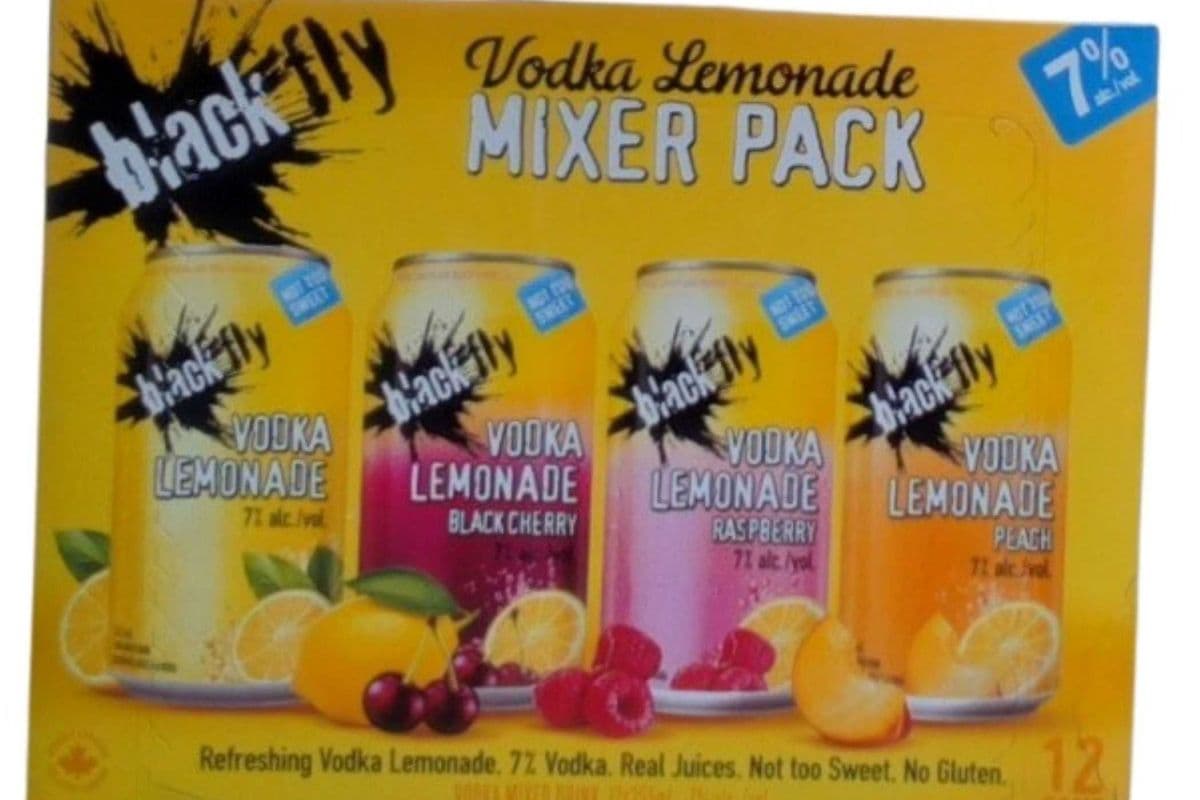BLACK FLY VODKA LEMONADE MIXER (12 PACK) (1 x 355ML CAN)