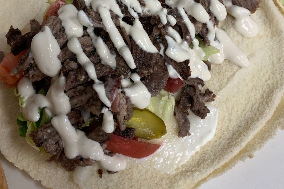 Beef Shawarma Wrap