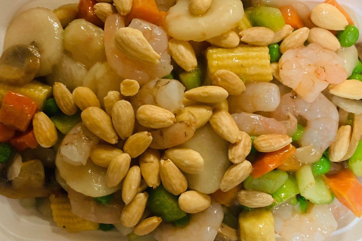 Diced Shrimp with Almond