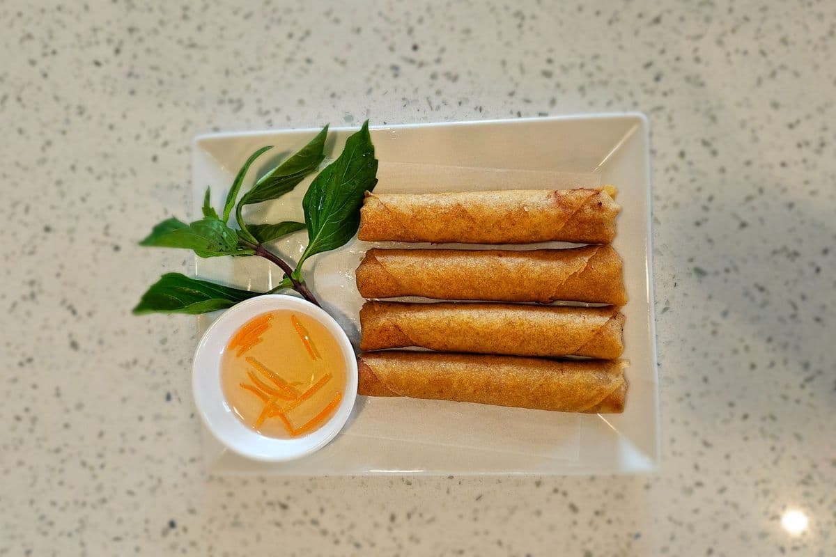 10. Deep Fried Pork Spring Rolls (4 pcs)