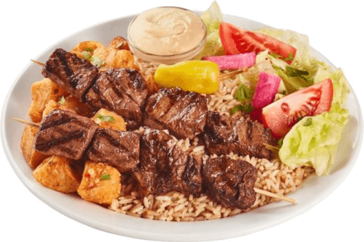 11. Plat de brochette de filet mignon