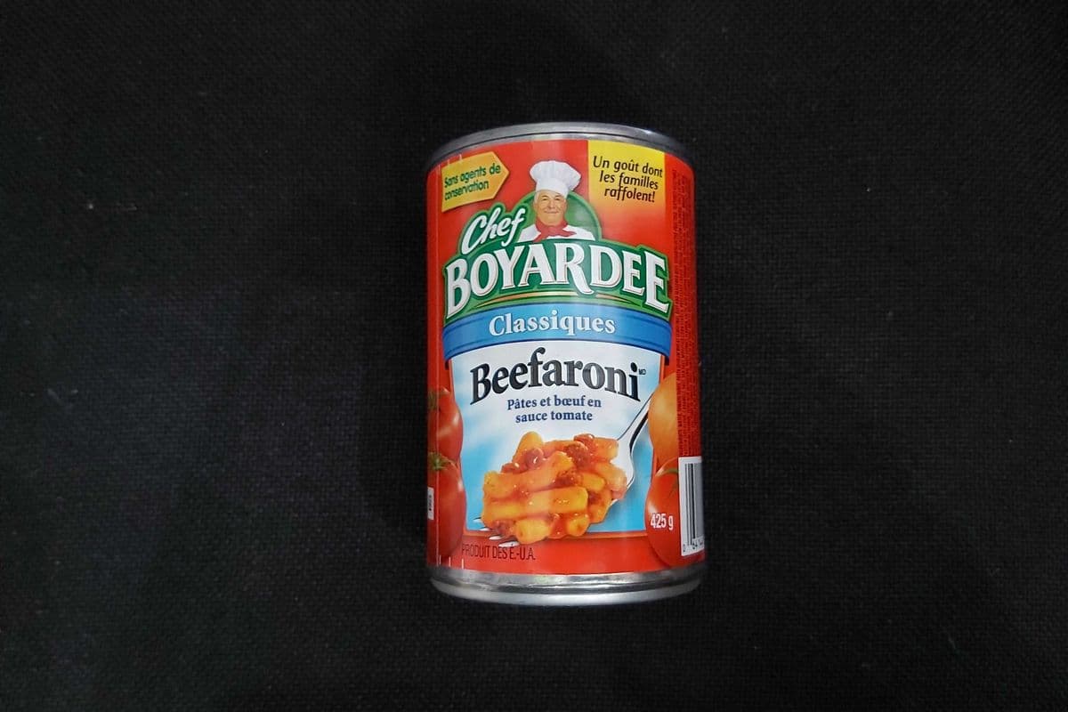 Chef Boyardee beefaroni