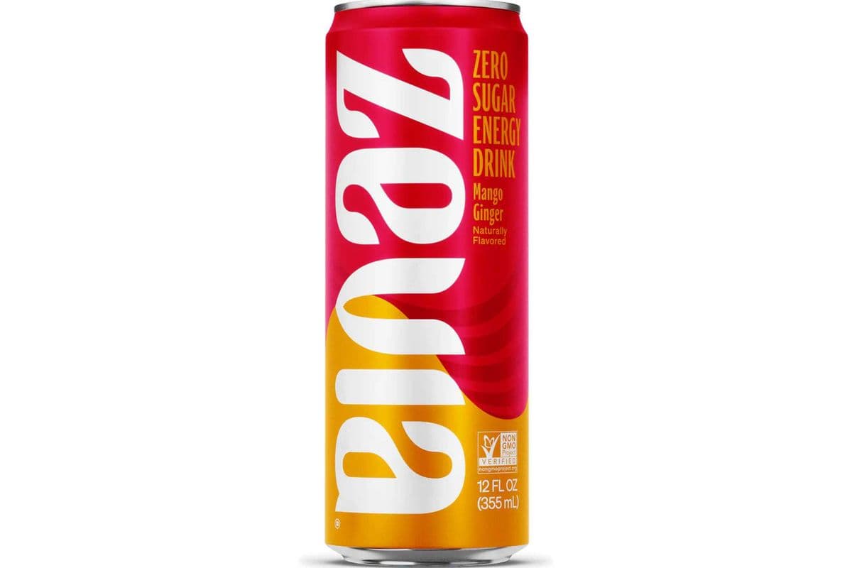 Zevia Organic Mango Ginger Energy Drink