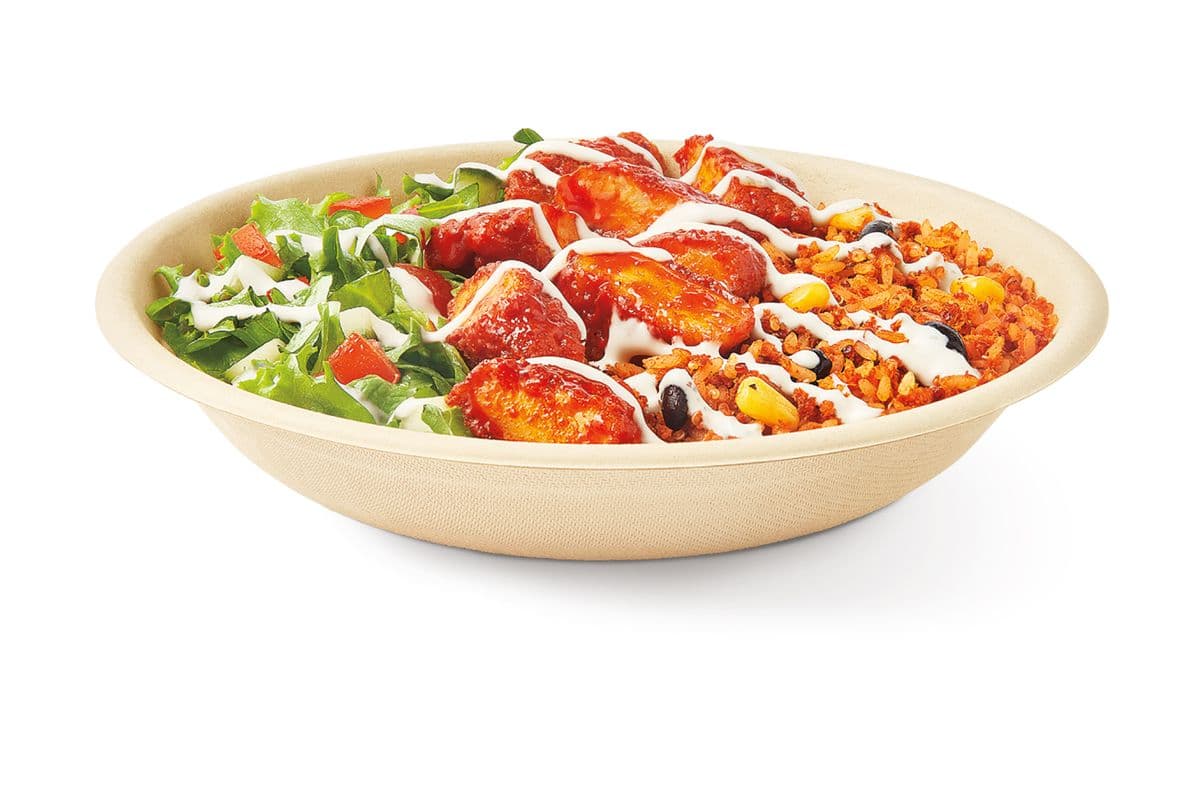 Crispy Buffalo Ranch Chicken Loaded Bowl