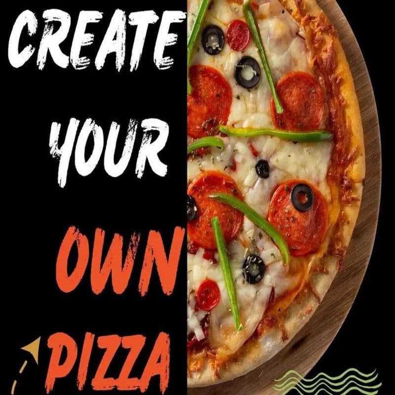 2x1 Créez votre propre moyenne 12" pizza / 2x1 Create Your Own Medium 12" Pizza