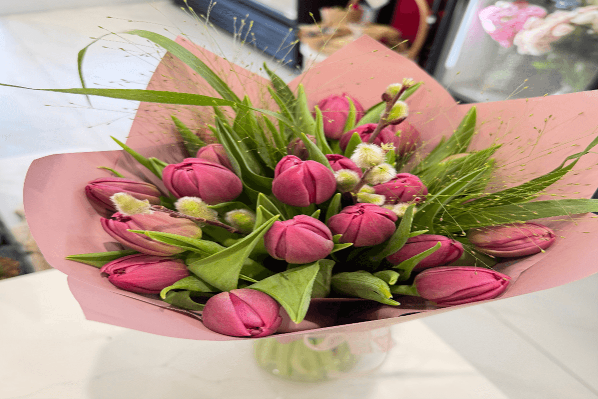 7. Blooming Tulips