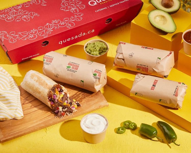 Lot de 4 burritos