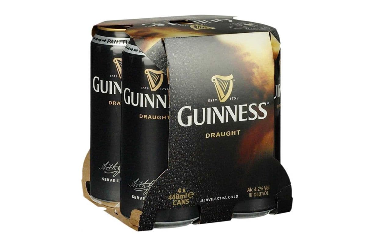 Guinness Draft 4 Pack (4 x 440 ml Cans)