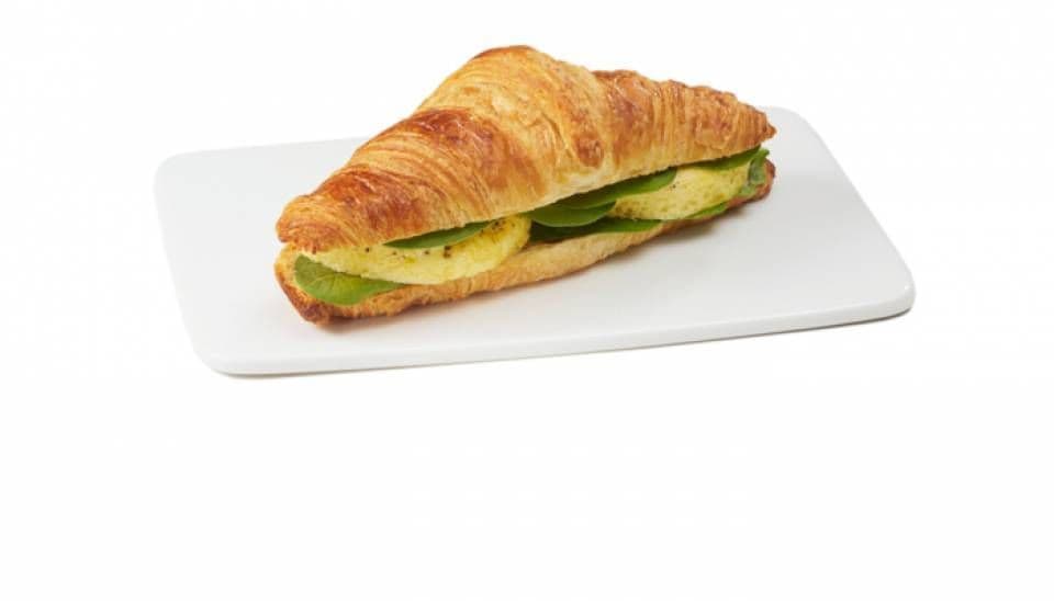 Croissant omelette epinard / Spinach omelette croissant