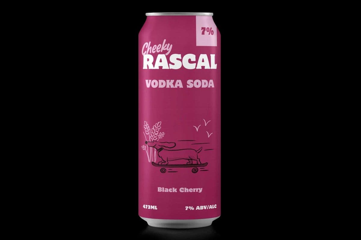 Cheeky Rascal Black Cherry Vodka Soda (1 x 473 ml)
