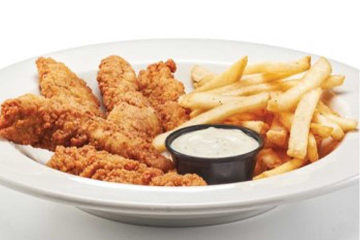 Crispy Chicken Strips and Fries