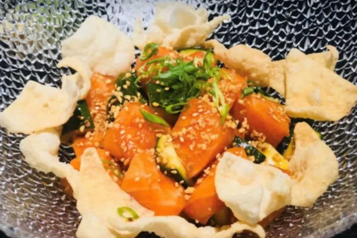 67. Salmon Poke Sashimi