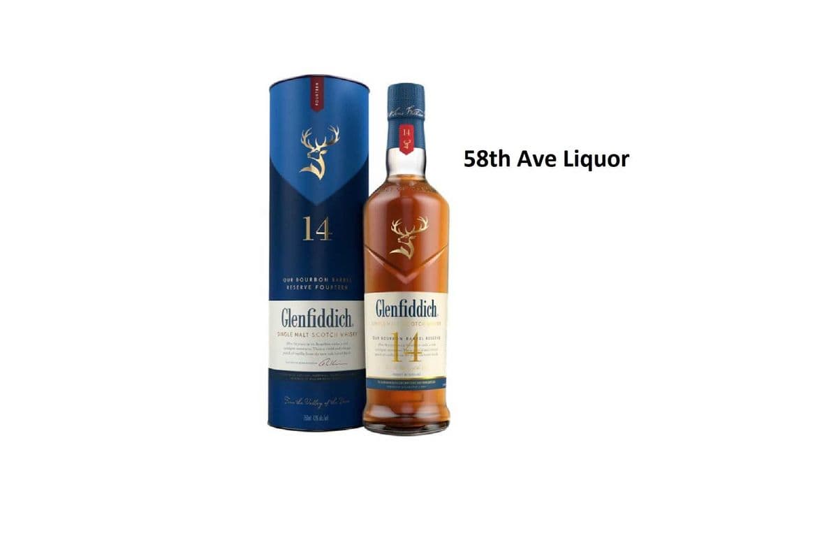 GLENFIDDICH 14YO BOURBON BARREL RESERVE 750ML (1 x 750 ML )
