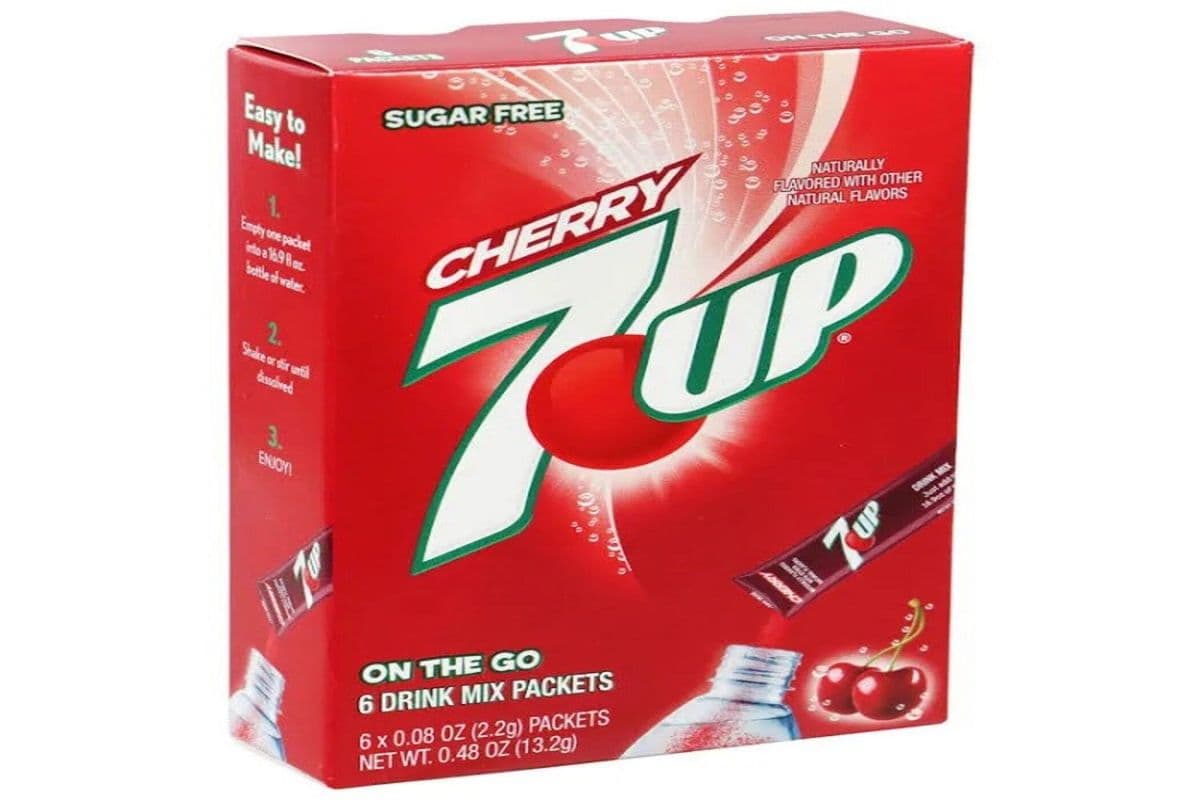 Singles to Go 7up Cherry Zero Sugar (6packets)
