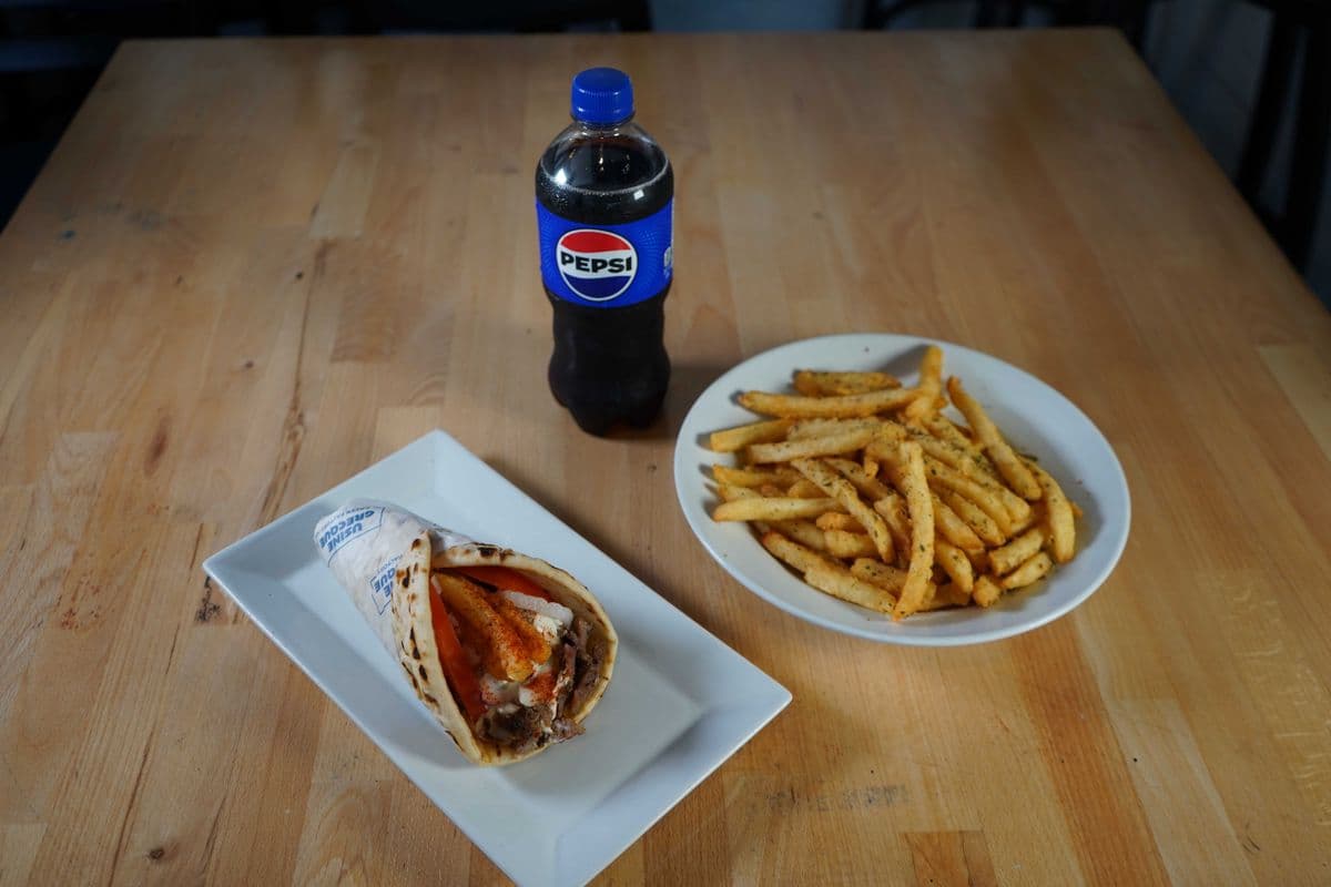 One Pita Choice, one Side and a Drink