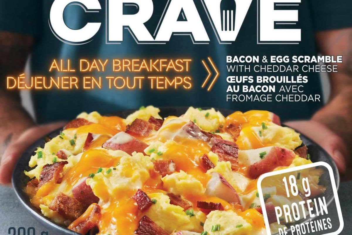 Crave - Bacon & Egg Scramble With Cheddar Cheese 200g