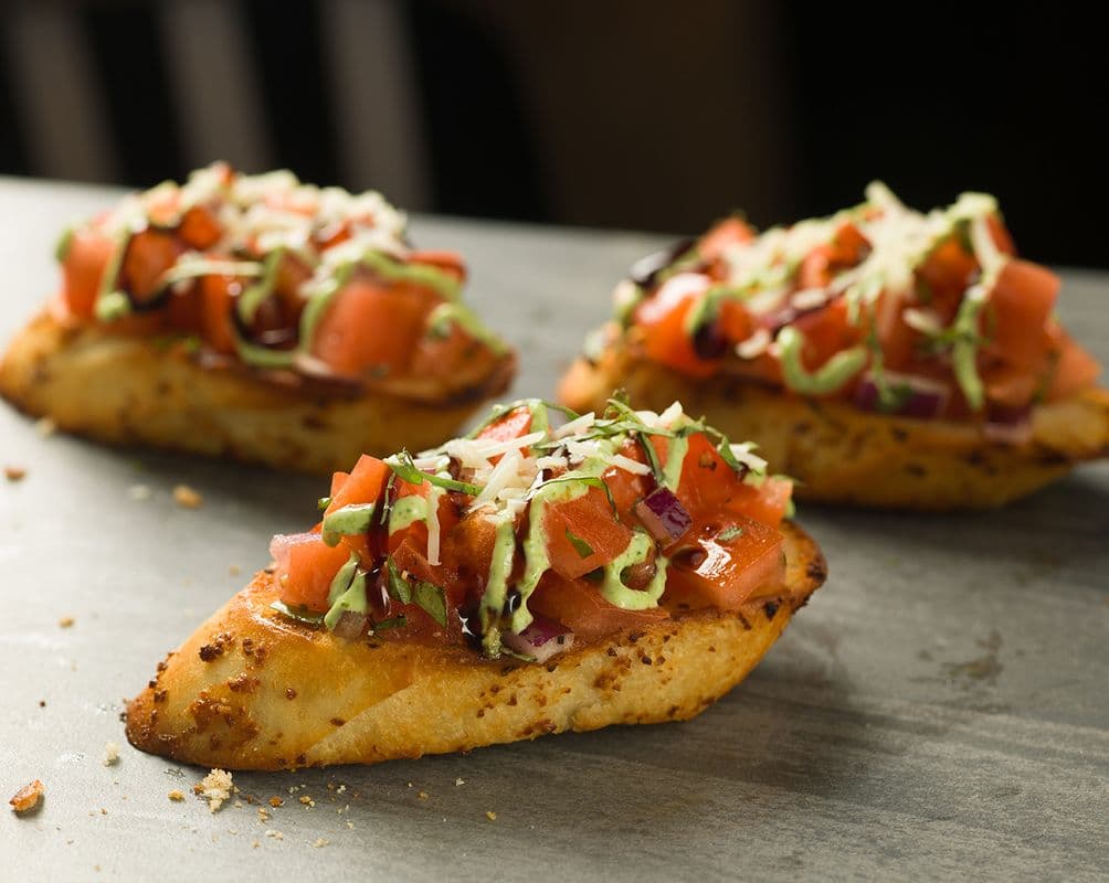 Small Fresh Tomato Bruschetta
