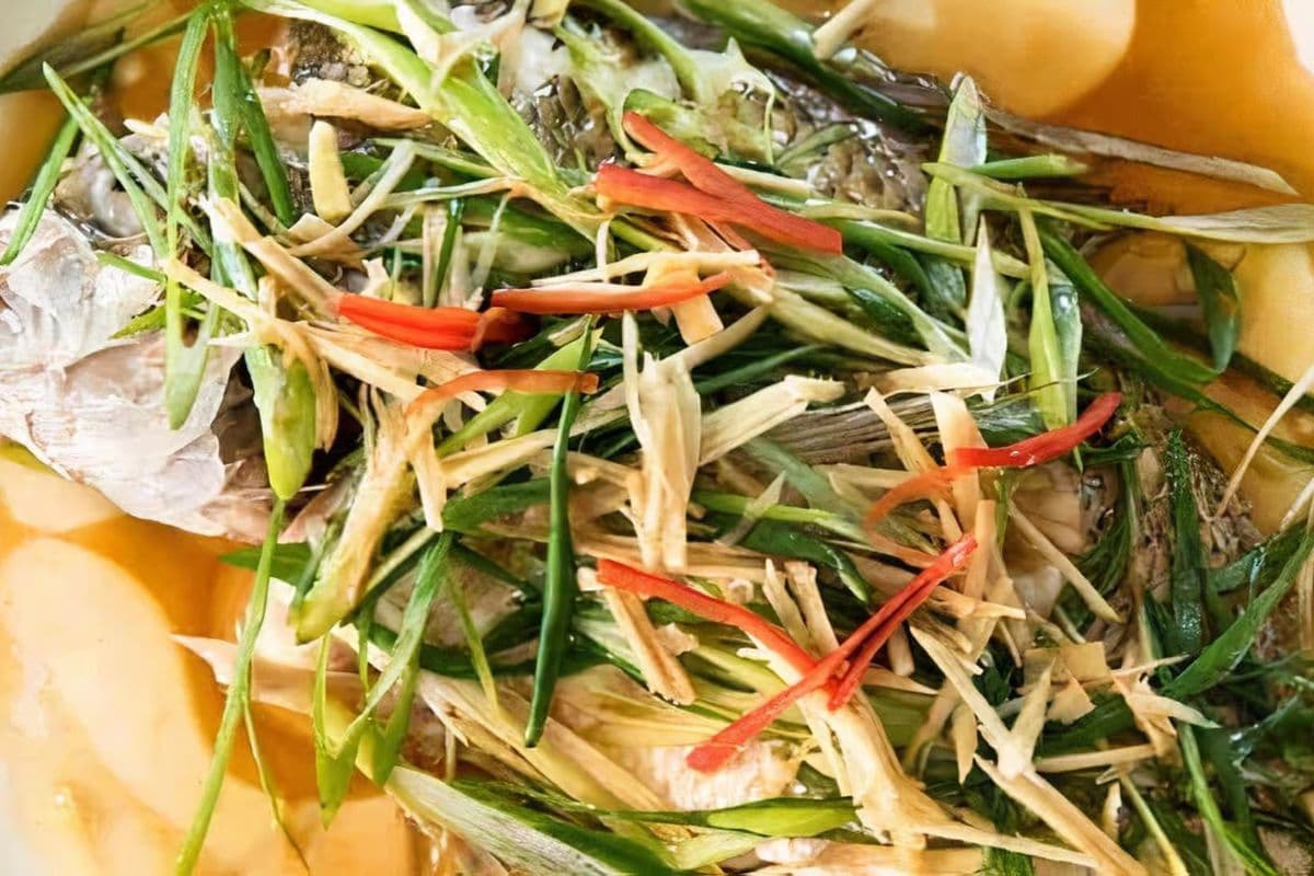Chinese-Style Steamed Fish