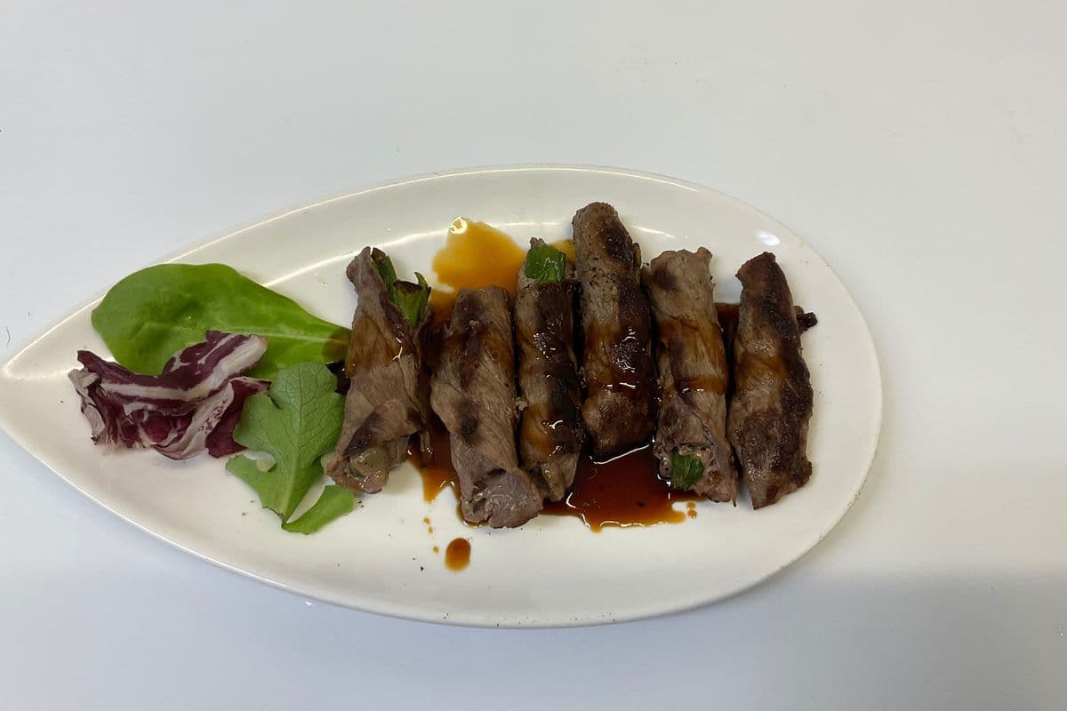 Green Onion Beef Roll (6pcs)