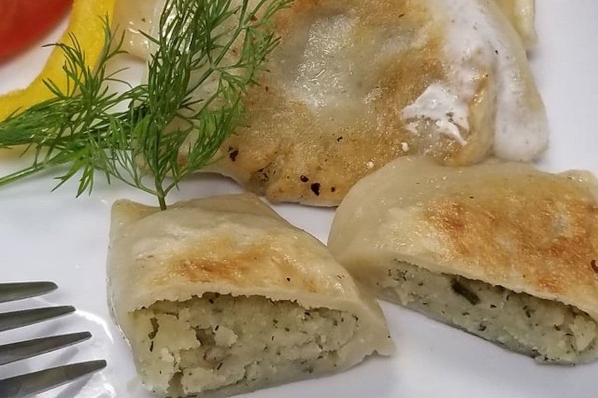 Cream Cheese and and Savoury Dill Perogies (6 Perogies)