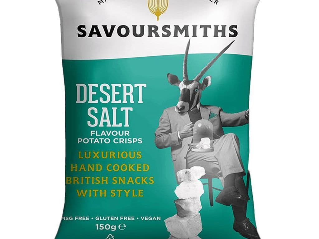 Savoursmiths Desert Salt Potato Crisps UK 40g Salty Chips