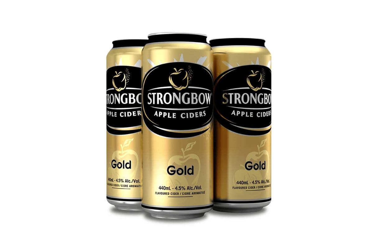 Strongbow Gold Cider (4 x 440 ml Cans)