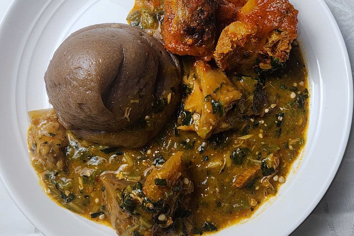 Amala with Soup
