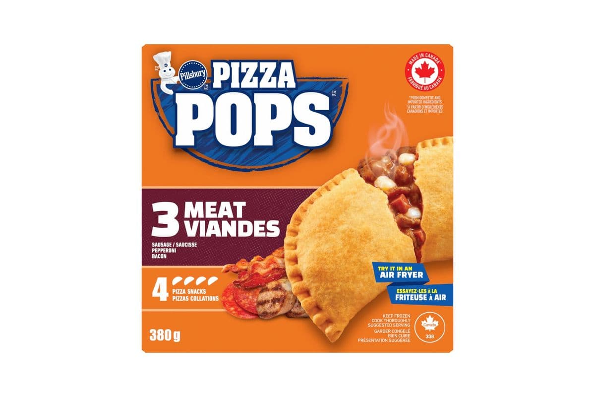 Pillsbury Pizza Pops 3 Meat (4 Count) (380 g) 1008943