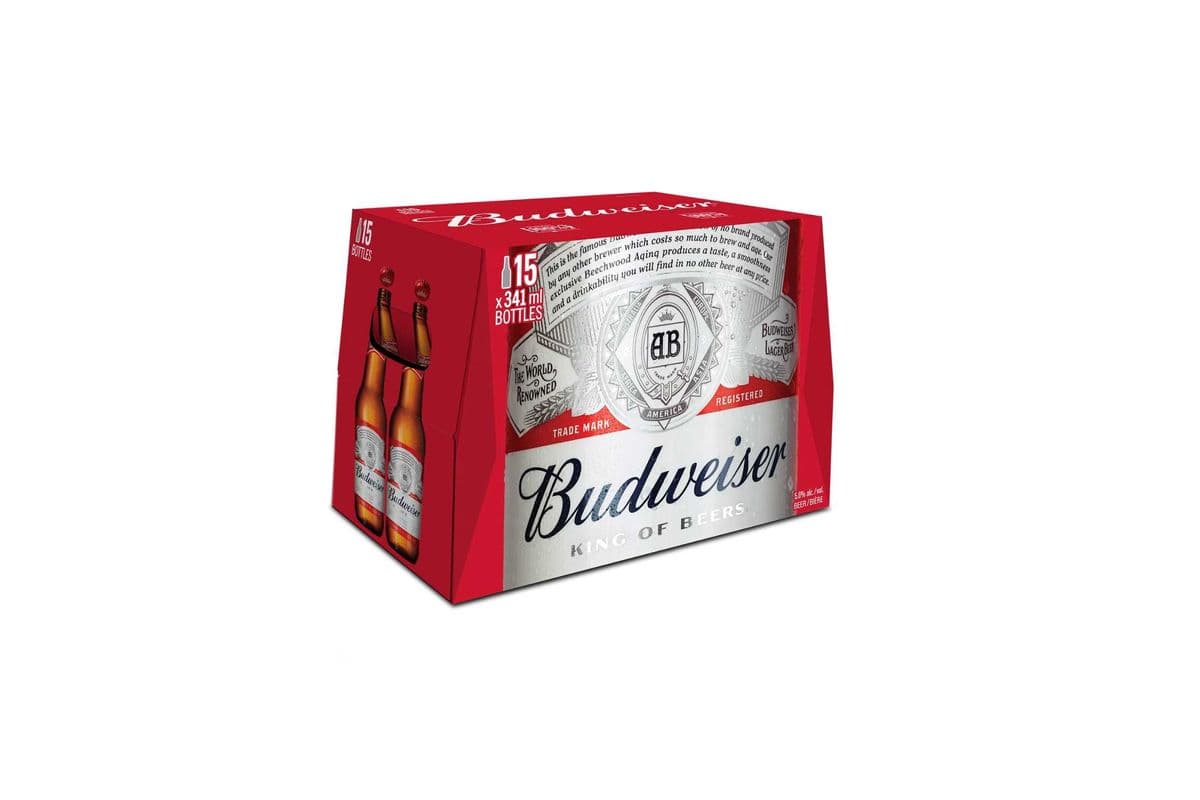 Budweiser (15 Bottles) (15 x 341ML)