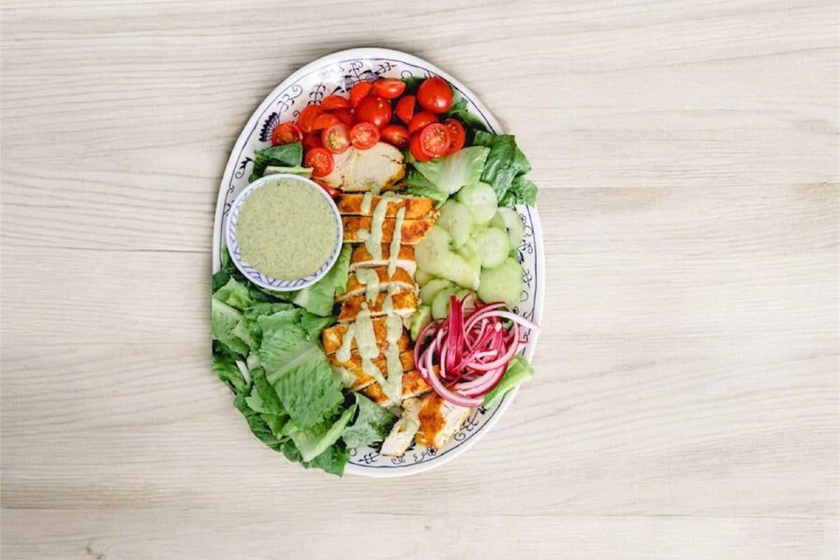 2. Chicken Shawarma Salad(No Rice)