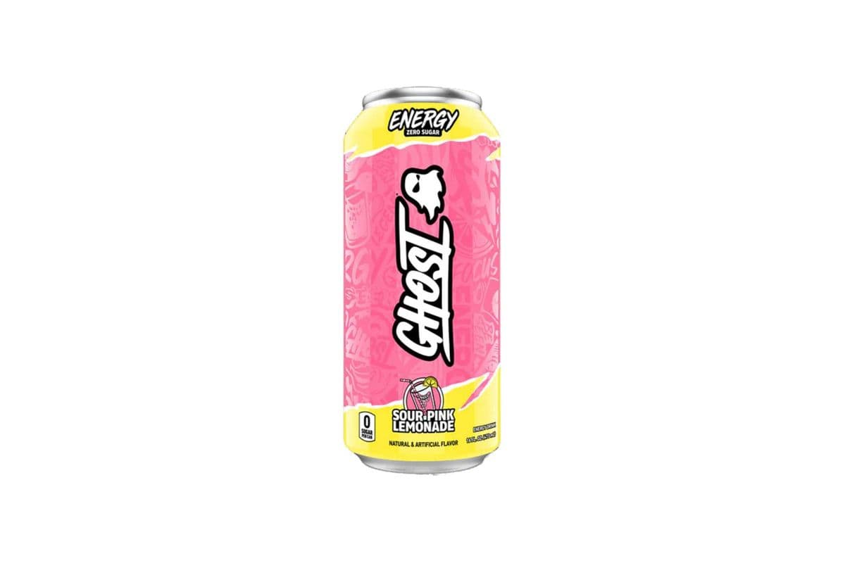 GHOST ZERO SUGAR ENERGY SOURPINK LEMONADE (473ML)