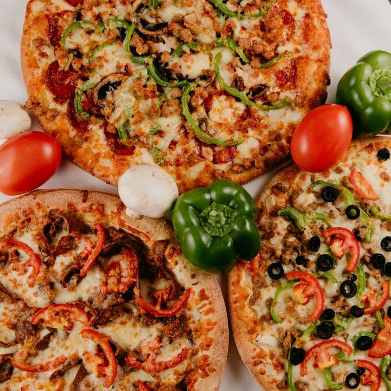 3 - 14" Large Pizzas