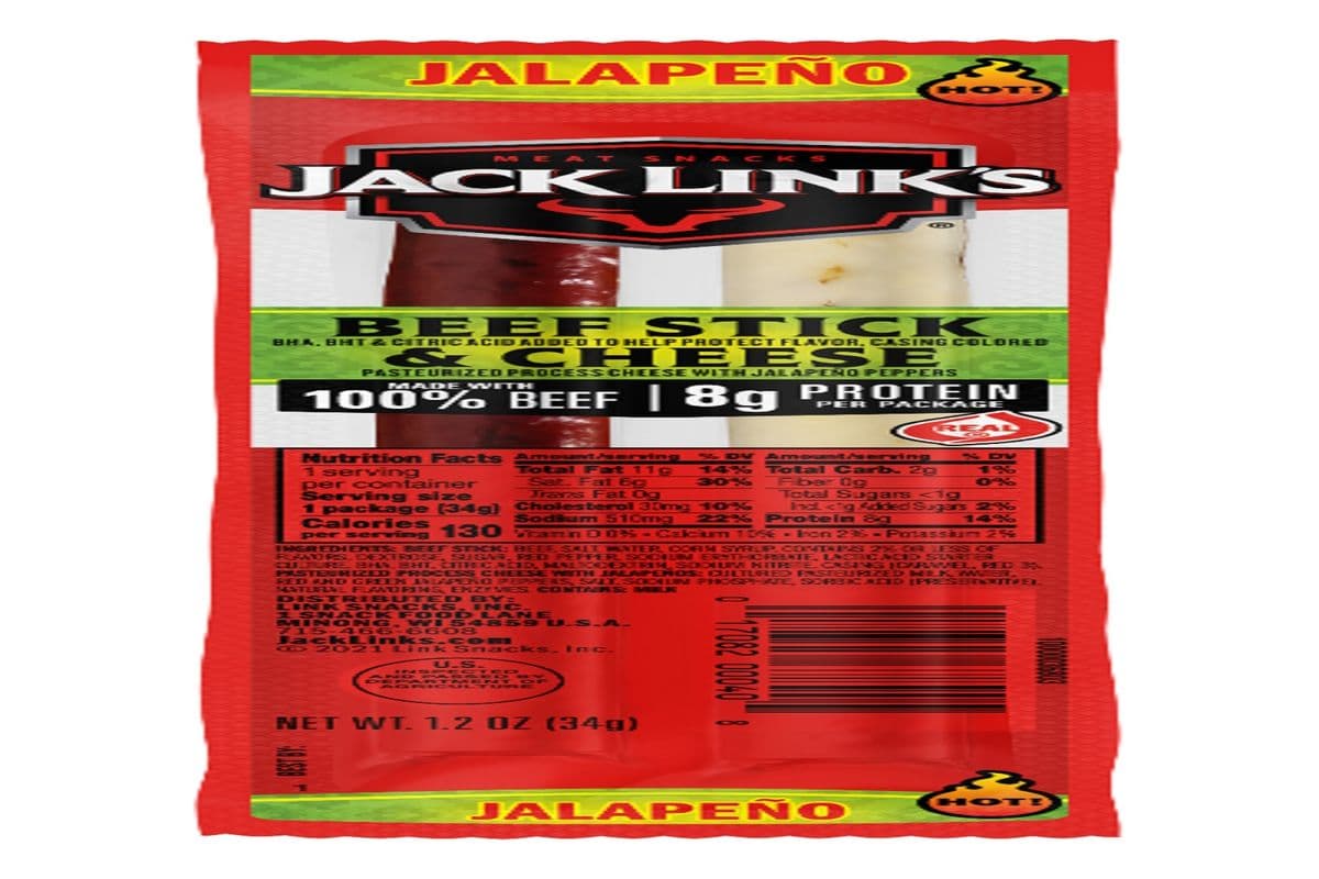 Jack Links Jalapeno Beef and Cheese Sausage Sticks (8 g)