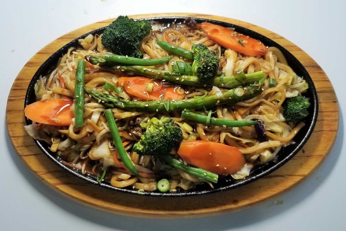 Vegetable Yakisoba(or Yaki Udon)
