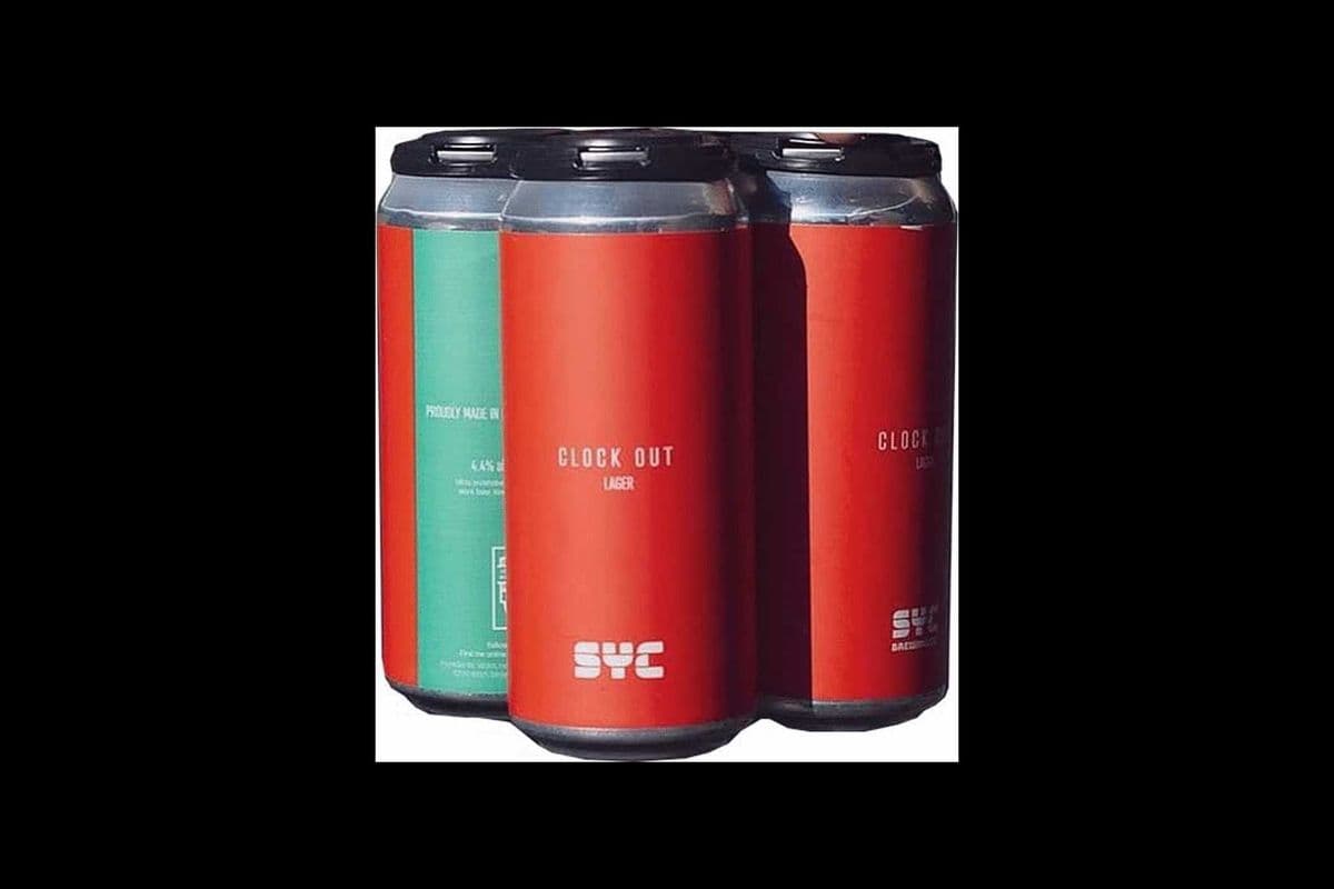 SYC CLOCK OUT LAGER (4 x 473ML CANS) (4 x 473ML)
