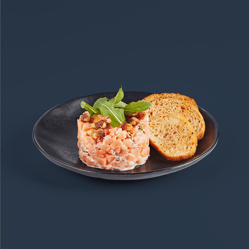 30 Bouchées Tartare Saumon  Érable et Bacon / 30 Bites Bacon and Maple Salmon Tartare