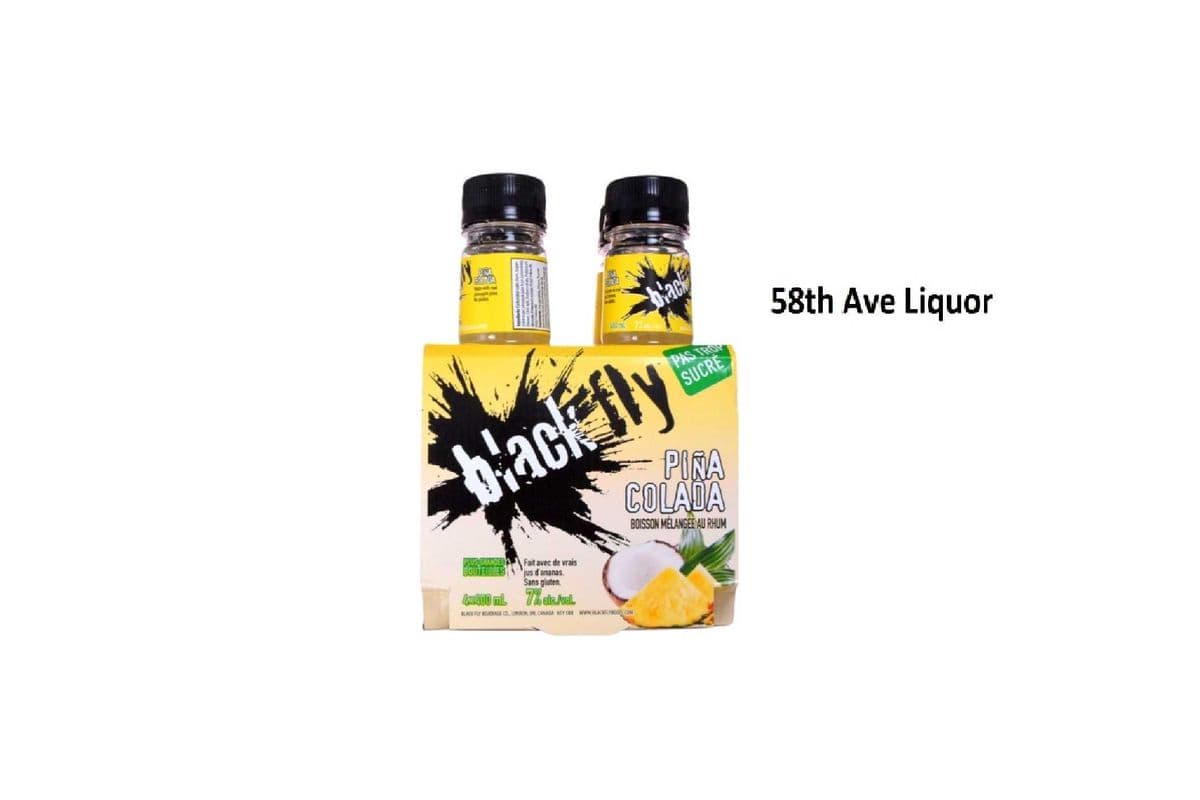 BLACK FLY RUM PINA COLADA BOTTLES (1 x 4x400ML)