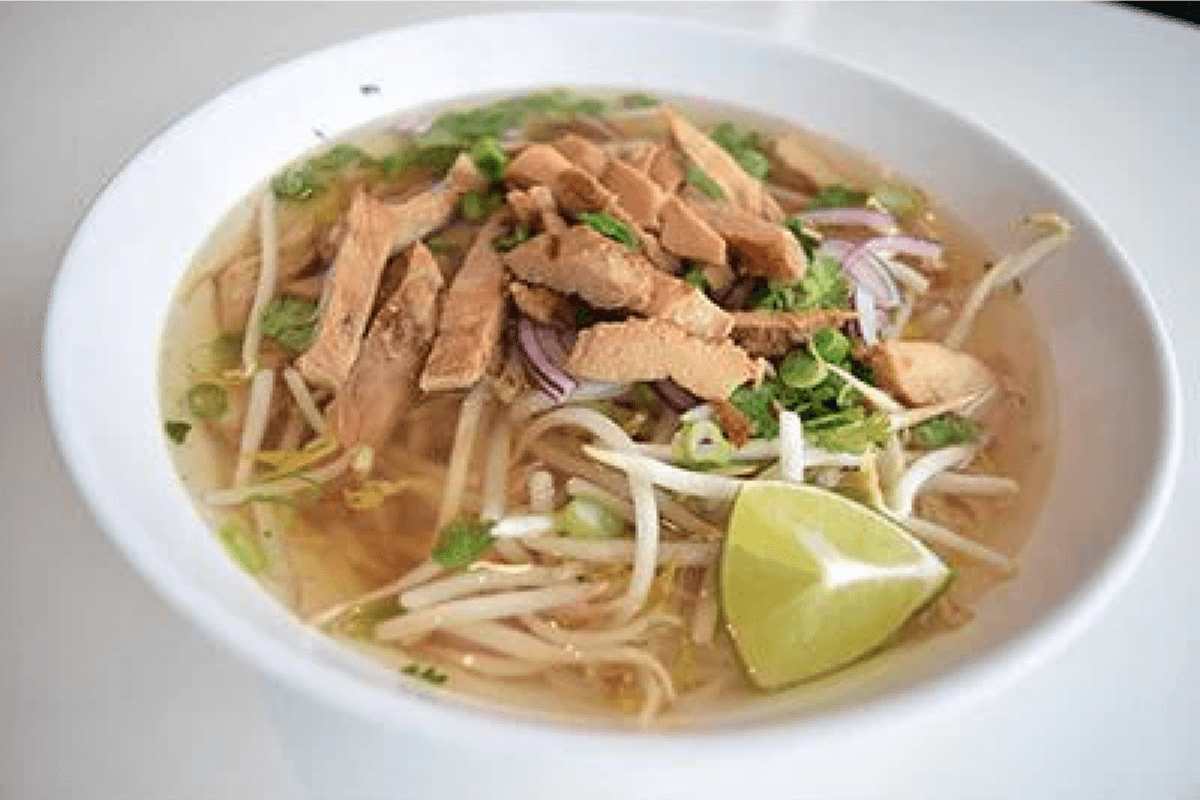 Soupe repas au poulet grillé / Grilled Chicken Soup Meal