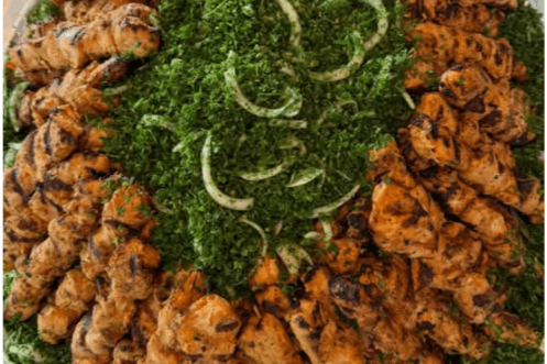 Skewer of Grilled Chicken Sheesh Tawook