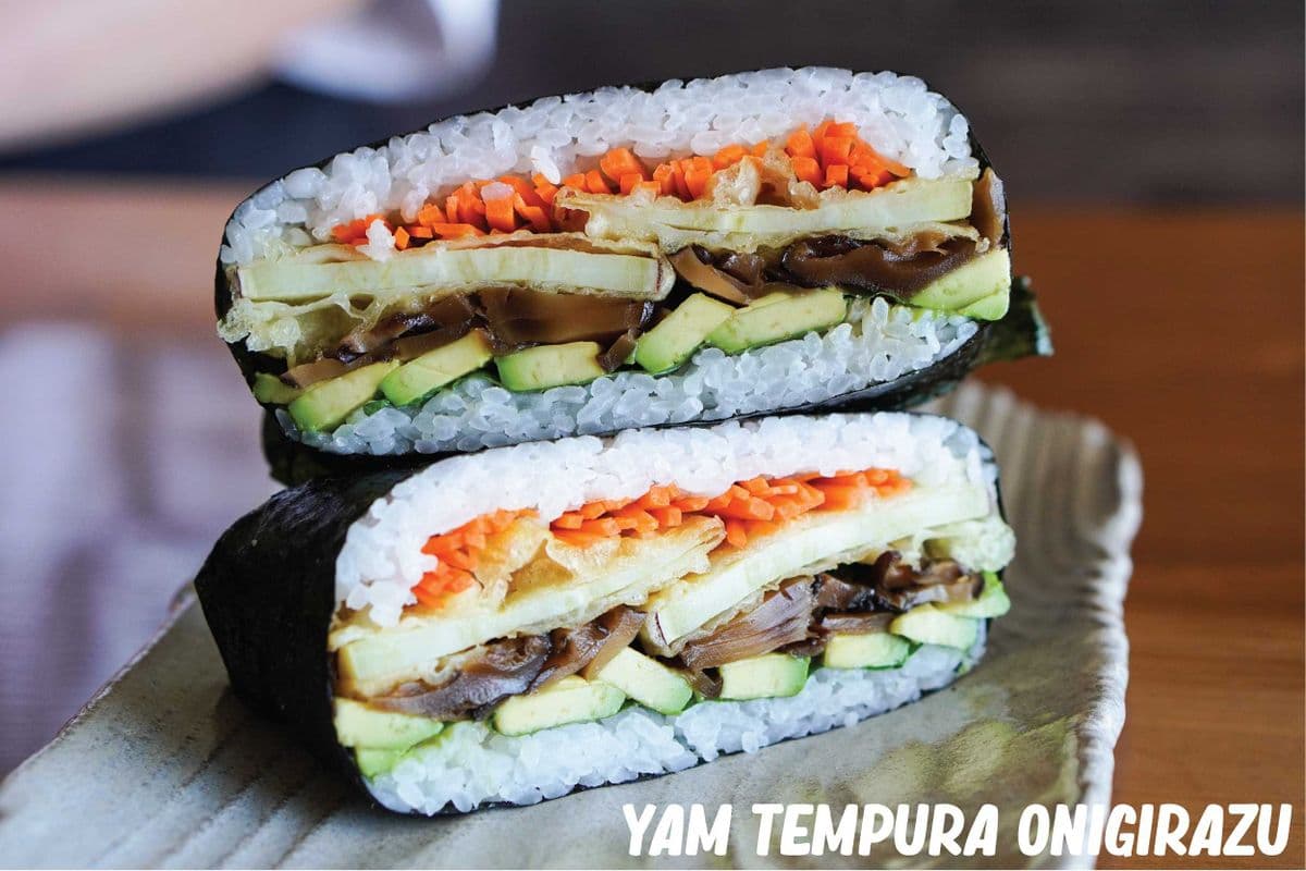 Yam Tempura Onigirazu