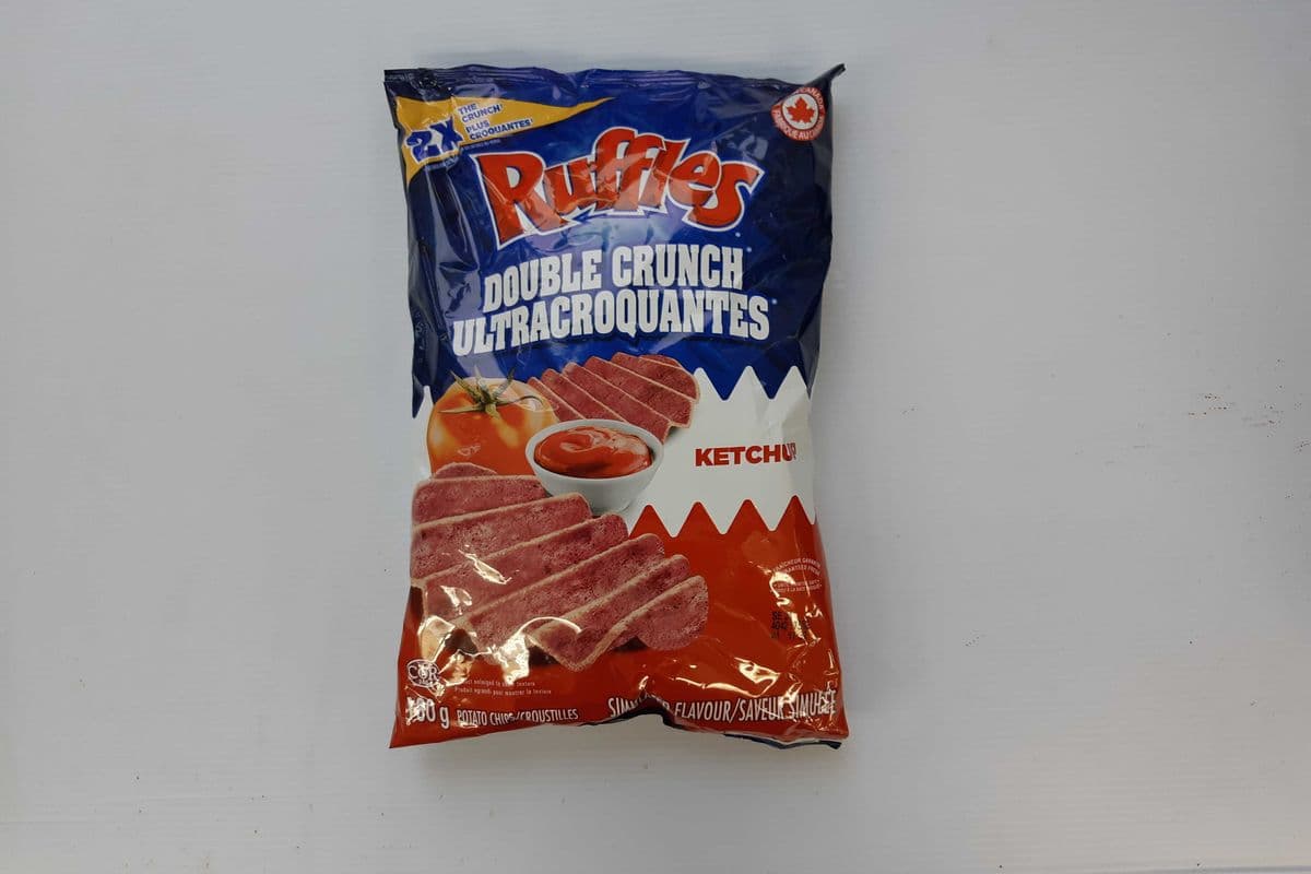 Ruffles Double Crunch Ketchup Potato Chips 180 g